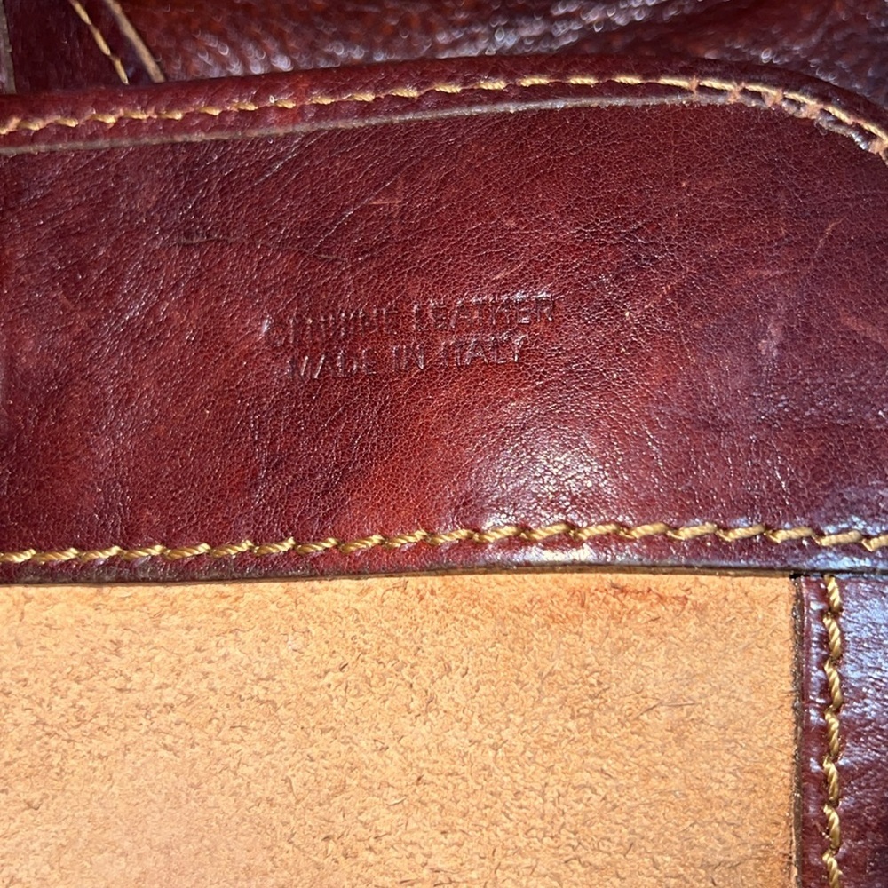 Brown Leather Messenger Bag - Picture 5 of 7